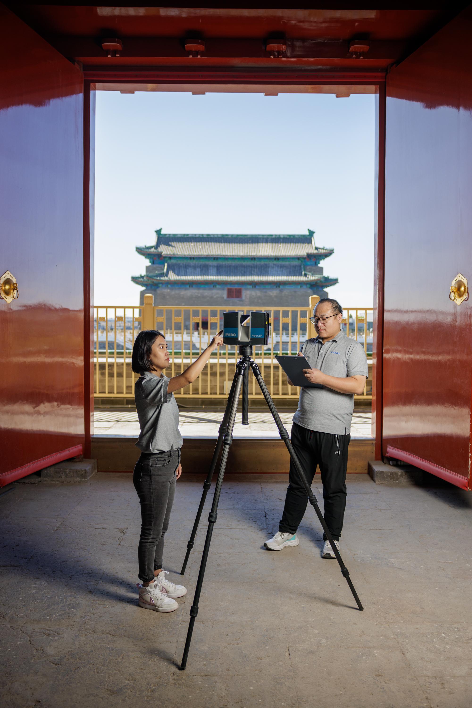 科技赋能古建修缮正阳门城楼有了3D等身像(图1)